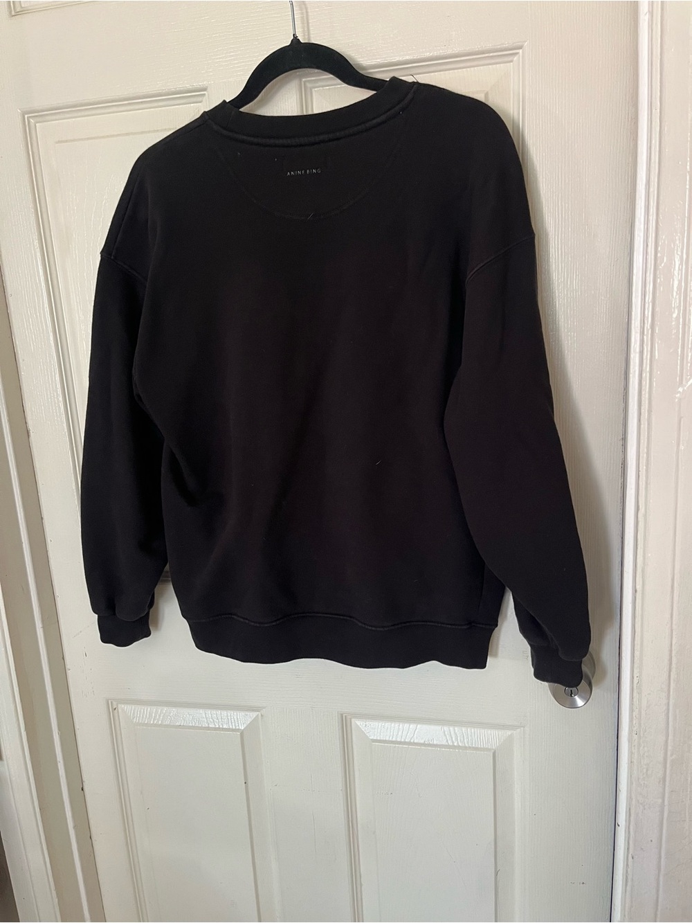 Anine Bing Black Crewneck Sweater with Red and Gold Tiger Graphic - Picture 2 of 5